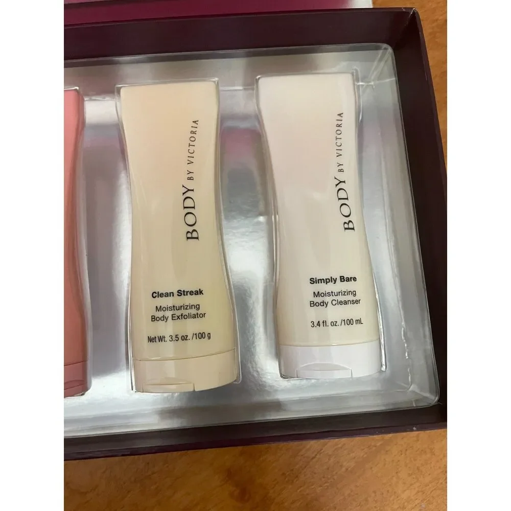 RARE 4PC Victoria's Secret "BODY BY VICTORIA" Body Mist & Lotion & Wash GIFT SET - Picture 3 of 7